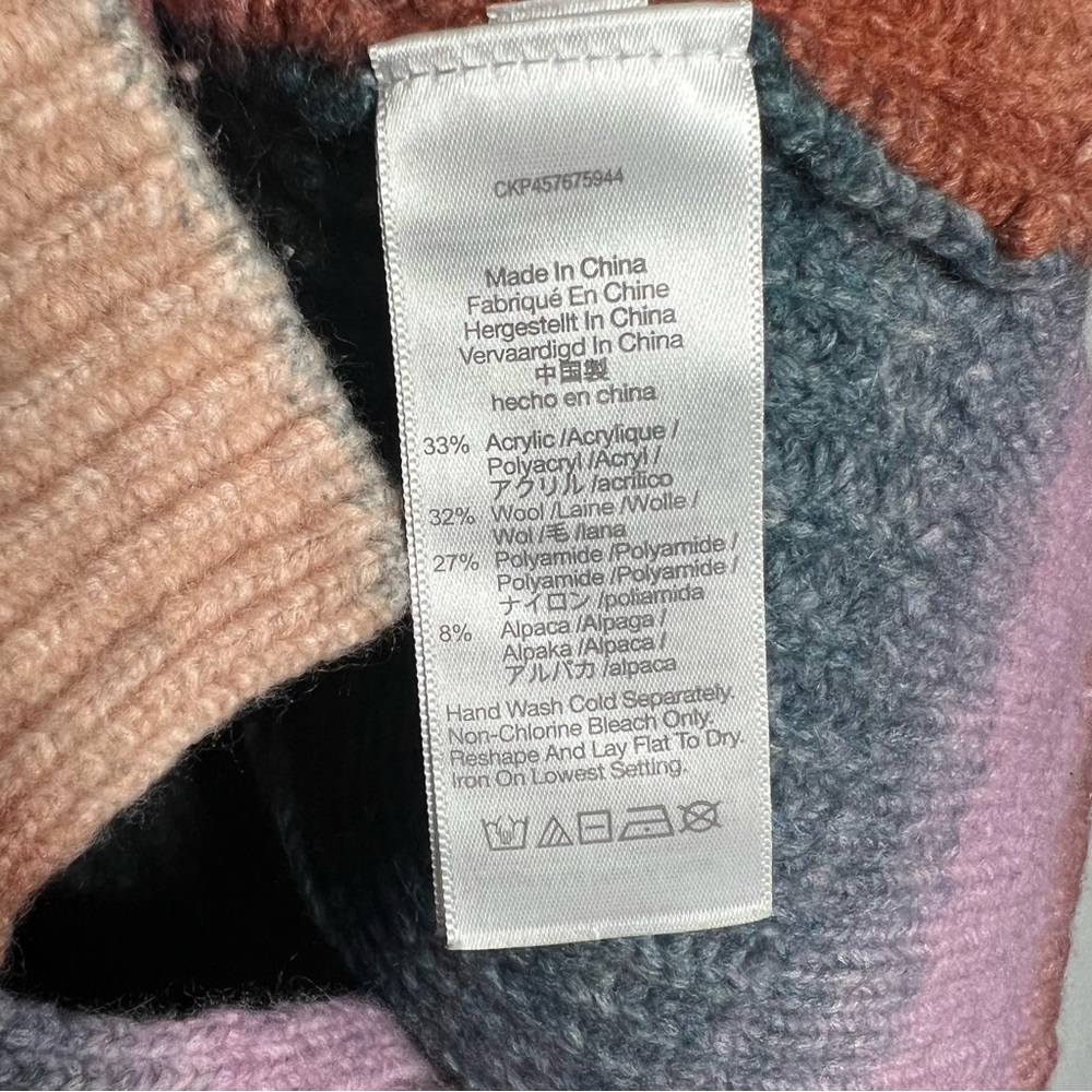 Madewell Sweater Womens XXS Space Dyed Button Shoulder Pullover Alpaca Blend - Picture 5 of 6
